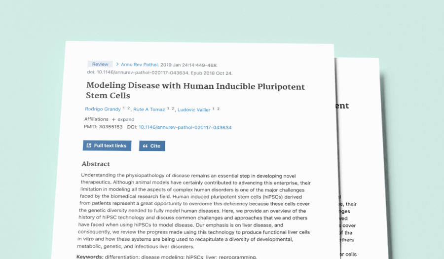 Modeling Disease with Human Inducible Pluripotent Stem Cells